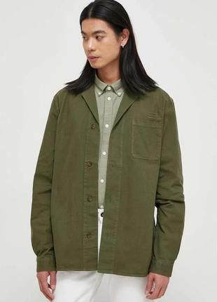 Alloriginal com ua джинсова сорочка les deux чоловіча колір зелений relaxed розміри запитуйте