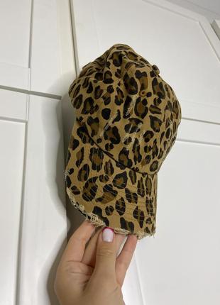 Леопардовая джинсовая кепка, бейсболка новая