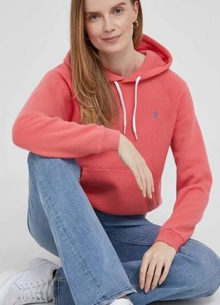 Alloriginal com ua кофта polo ralph lauren жіноча колір рожевий з капюшоном однотонна розміри запитуйте