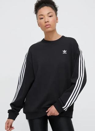 Alloriginal кофта adidas originals жіноча колір чорний з аплікацією розмір: xxs, xs, s, m, l, xl