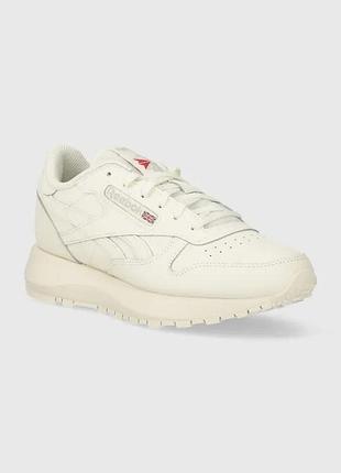 Alloriginal шкіряні кросівки reebok classic classic leather колір бежевий розміри запитуйте