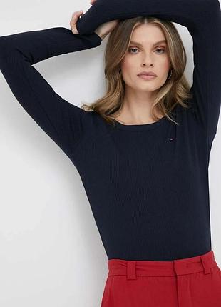 Alloriginal com ua лонгслів tommy hilfiger жіночий колір синій розміри запитуйте