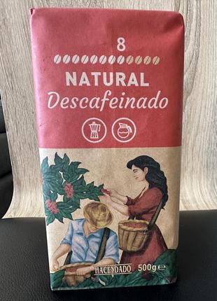 Кава мелена без кофеїну hacendado descafeinado natural 500 г2 фото