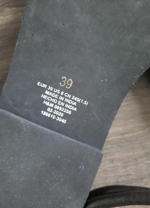 Классные босоножки h&m кожа!3 фото