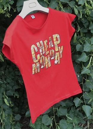 Футболка женская красный