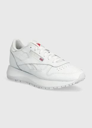 Alloriginal шкіряні кросівки reebok classic classic leather колір білий 100074458 розміри запитуйте