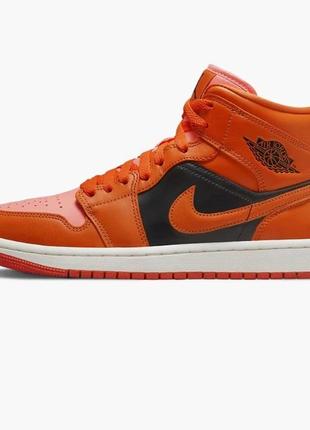 Alloriginal com ua кросівки air jordan 1 mid "orange" orange/black dm3381-600 розміри запитуйте