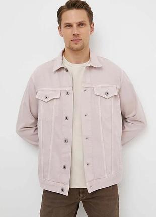 Alloriginal com ua джинсова куртка pepe jeans чоловіча колір рожевий перехідна розміри запитуйте