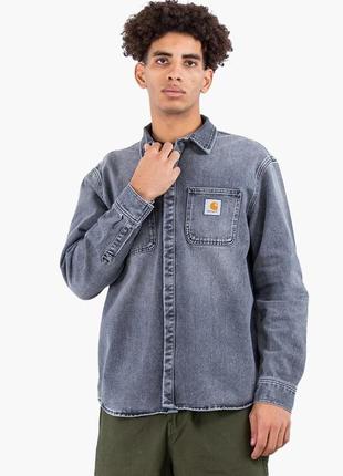 Urbanshop com ua джинсовка carhartt sali grey i029212-black-light розміри запитуйте