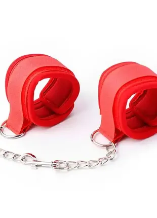 Нейлонові наручники на руки - червоний