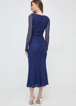 Urbanshop com ua сукня bardot колір синій maxi облягаюча розміри запитуйте3 фото