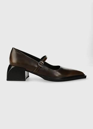 Urbanshop com ua шкіряні туфлі vagabond shoemakers vivian колір коричневий каблук блок 5553.018.51 розміри