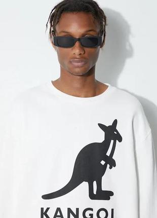 Urbanshop бавовняна кофта kangol колір чорний з принтом kleu003-99 розмір: xl