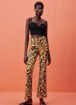 Брюки кльош zara xs