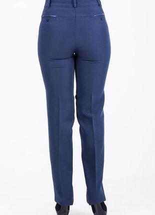 Женские  брюки "торри", большого размера, ткань костюмная, размеры 42,44,50,52,54,56,58 синие2 фото