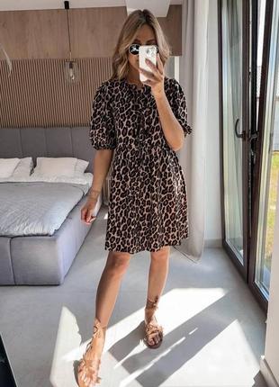 Легкое платье в леопардовом принте🐆