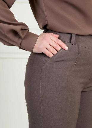 Женские брюки  " кристи", ткань трикотаж , р-р  44,46,48,50,52,54,56,58 шоколад4 фото