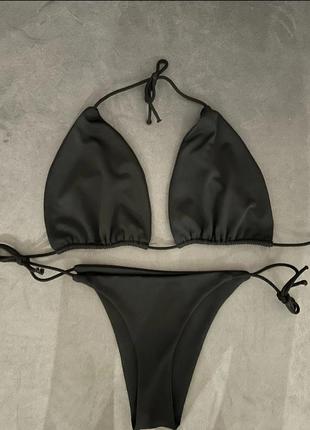 Черный комплект купальник бикини