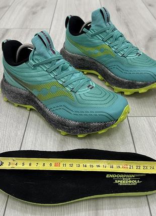 Женские кроссовки saucony endorphin trail (25,5 см)7 фото