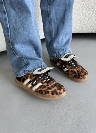 Адидас самба леопард adidas samba wales bonner leopard7 фото