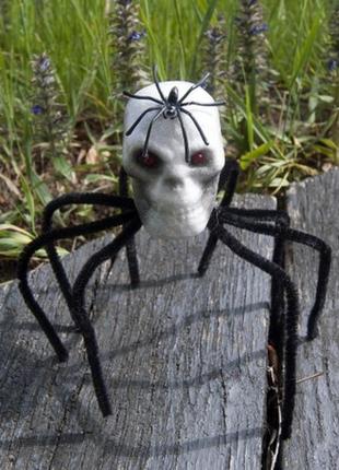 Павук готичний череп чорний+подарунок1 фото