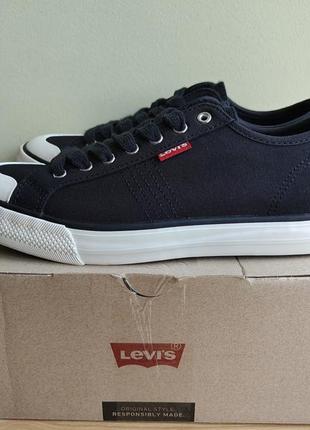 Мужские низкие текстильные кеды levi's hernandez