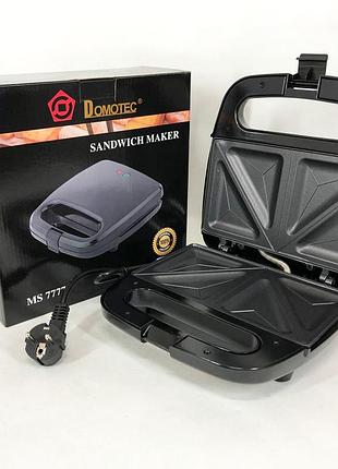 Сэндвичница domotec ms-7777, электробутербродница, сэндвичница мультипекар, бутербродница электрическая
