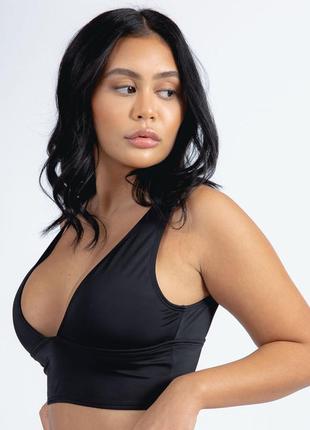 Удлиненный топ eco amy с глубоким вырезом и глубоким вырезом