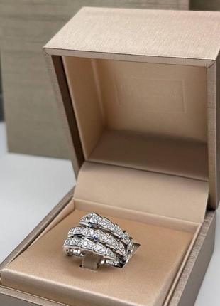 Серебряная кольца колечко в стиле bulgari
