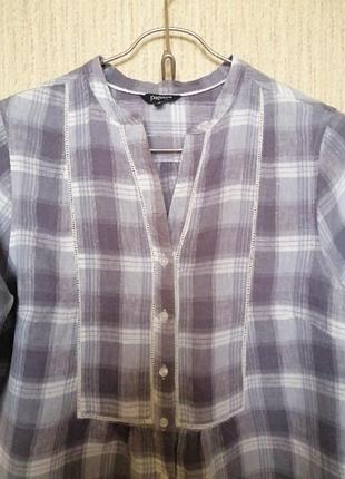 Рубашка,, papaya "", льненная. 3