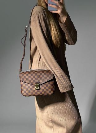 Сумка в стиле louis vuitton pochette metis brown