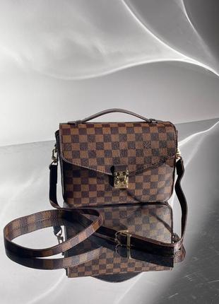 Сумка у стилі louis vuitton pochette metis brown9 фото