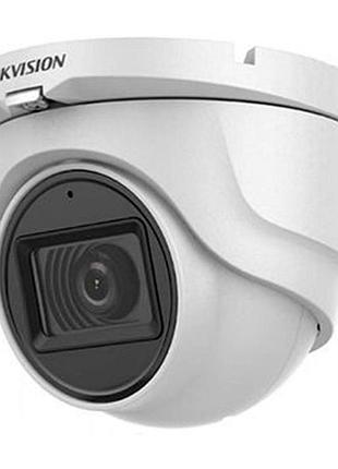 Hd-tvi камера hikvision ds-2ce76h0t-itmfs 5 мп (2.8 мм) со встроенным микрофоном