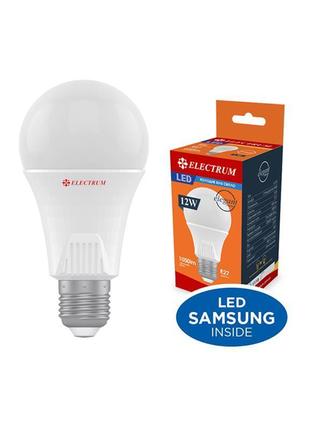 Лампа світлодіодна стандартна electrum 12w e27 4000k (a-ls-1921)