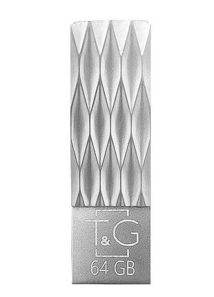 Флеш-накопичувач usb 64gb t&g 103 metal series silver (tg103-64g)