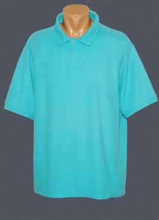 Чоловіча , бавовняна футболка поло батал