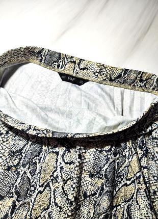 F&amp;f cтильная плиссированная юбка в змеиный принт8 фото