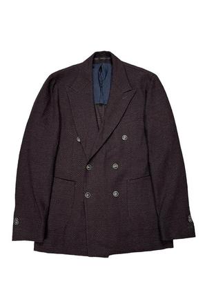 Cavaliere pure wool blazer jacket очень красивый двубортный шерстяной пиджак\блейзер кавалере italy