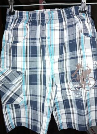 Шорты мальчик,котон,клетка р.,38,36,34 китай ц.100 гр