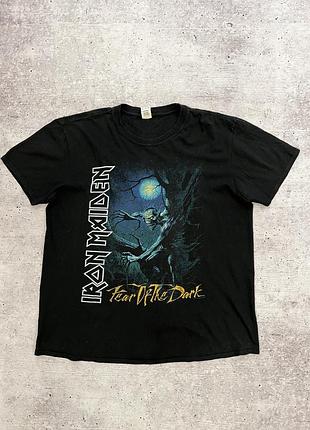 Винтажная футболка iron maiden 2011 tour