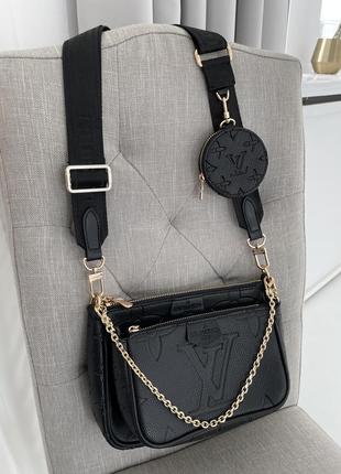 Сумка у стилі louis vuitton pochete multi black