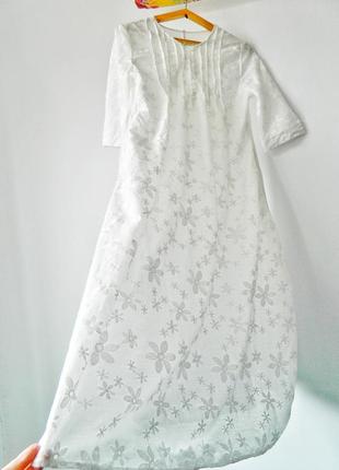 Біла сукня з вишивкою весільна у стилі бохо британія джейн остен під вінтаж квіти вільного крою трапеція для вагітних