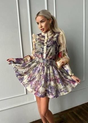 Костюм с юбкой в стиле zimmermann