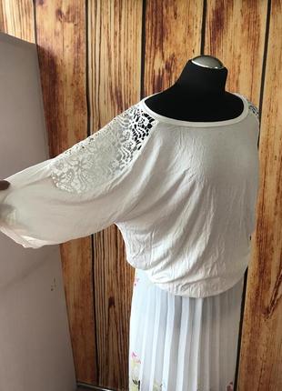 Трикотажная блуза большого ростмира