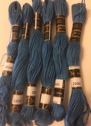 Мулине ''пнк им кирова'' 20 метров. 2904, синий цвет