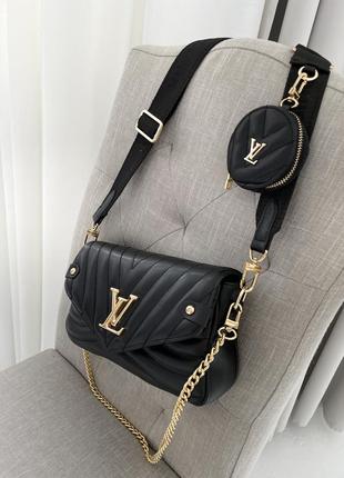 Сумка у стилі louis vuitton wave black1 фото