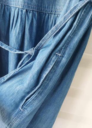 Джинсова міді -сукня denim maeve з рукавом ¾ cotton traders7 фото