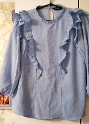 Шикарная блузка f&f, размер 14 (м, l, xl)