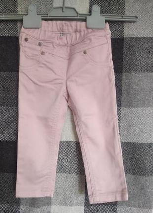 Хлопковые брюки на резинке, 12-18месяц, 86см1 фото