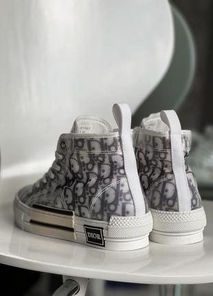 Кеди в стилі діор dior b23 high top logo oblique2 фото